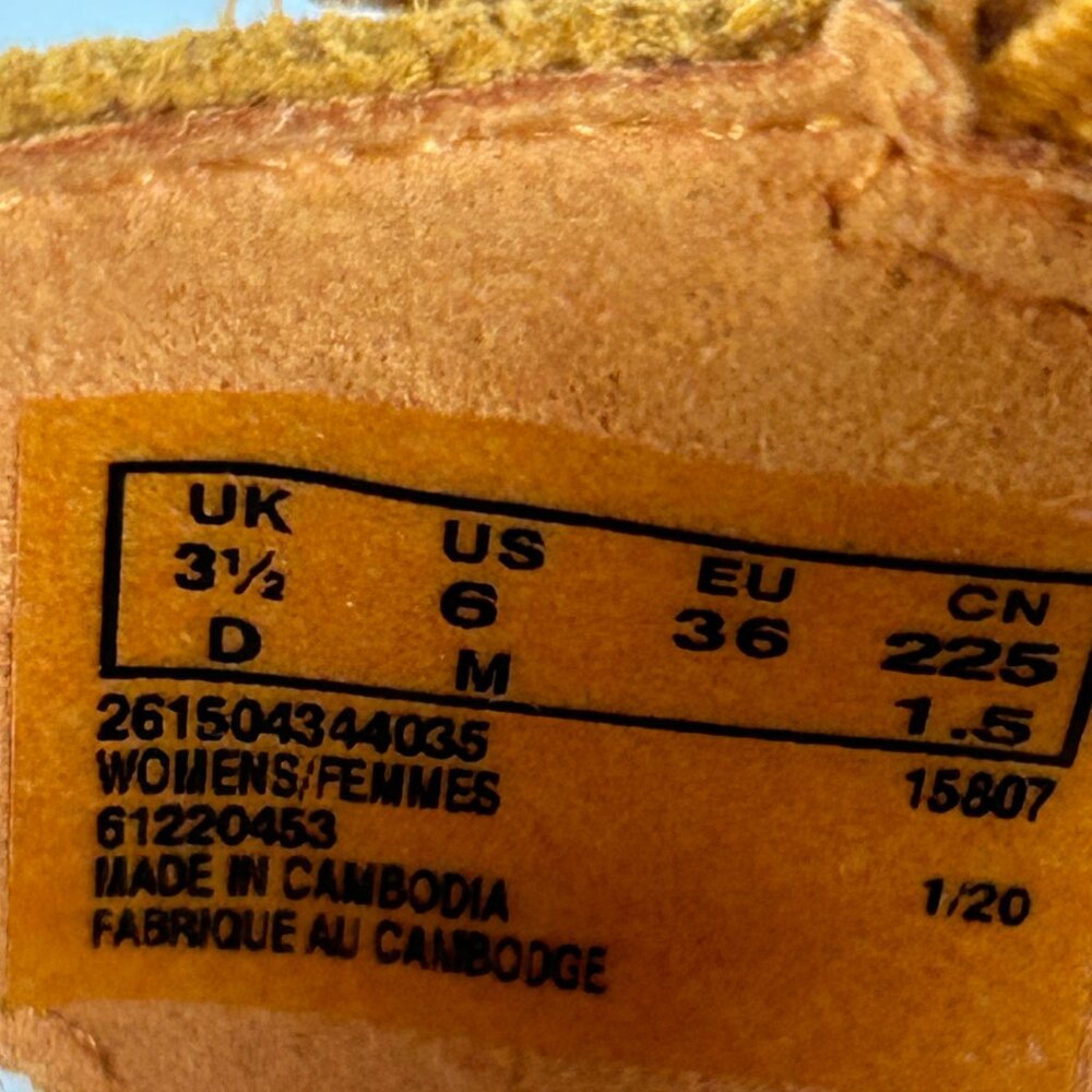 Clarks Orange Suede Wedge Sandals - Picture 12 of 12